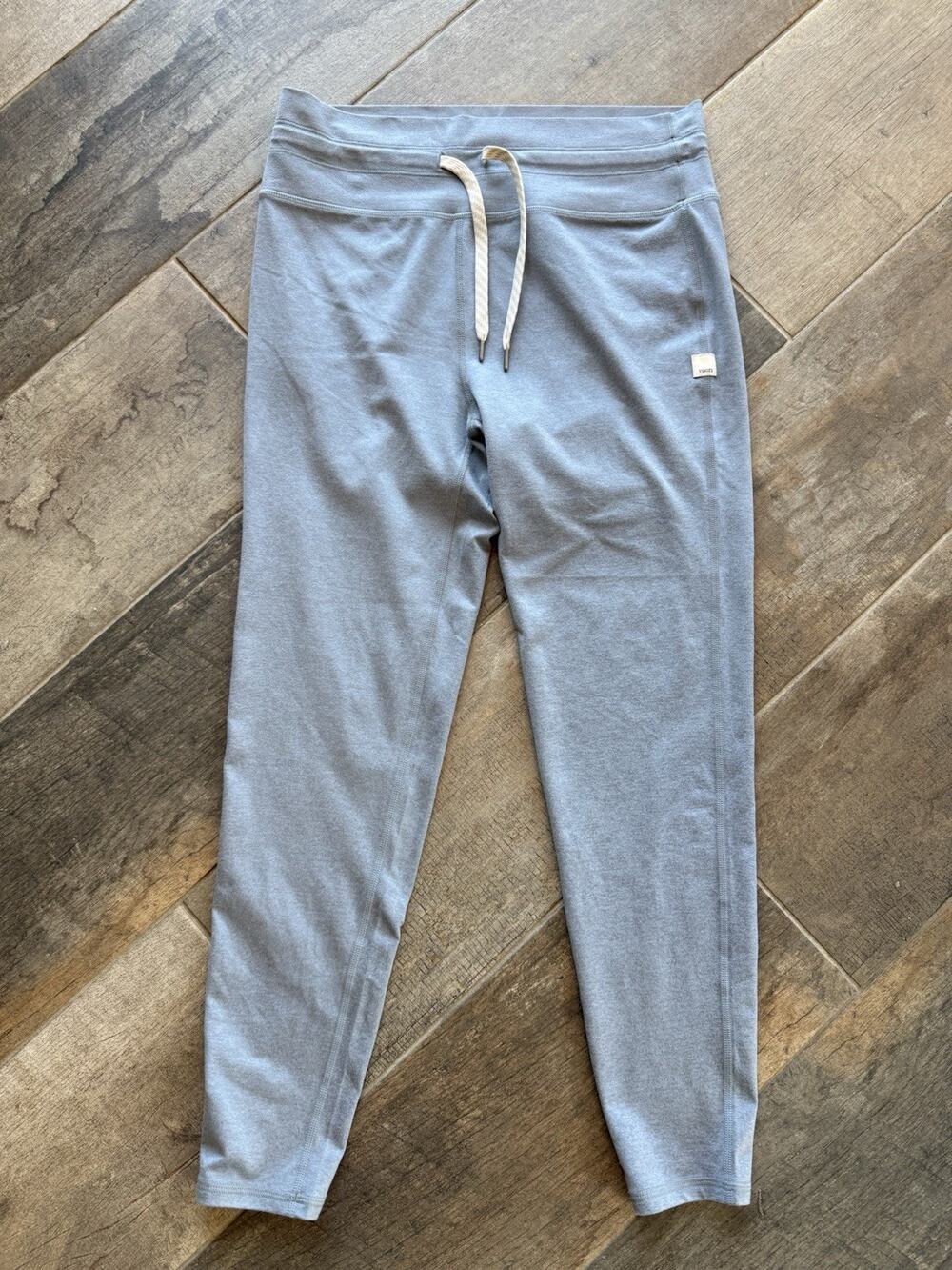 Vuori Leggings Womens M Light Blue VW4064 High Rise Drawstring Yoga Athletic NEW